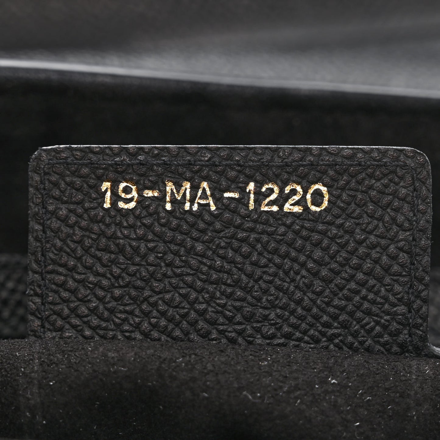 Grained Calfskin Saddle Bag Black