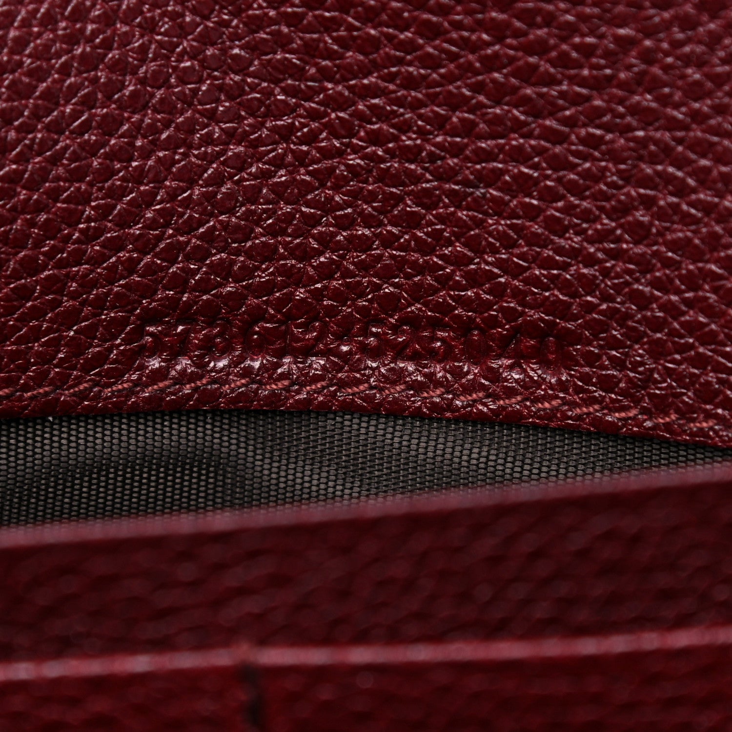 Gucci Grainy Calfskin Zumi Continental Wallet Vintage Bordeaux 7 of 8
