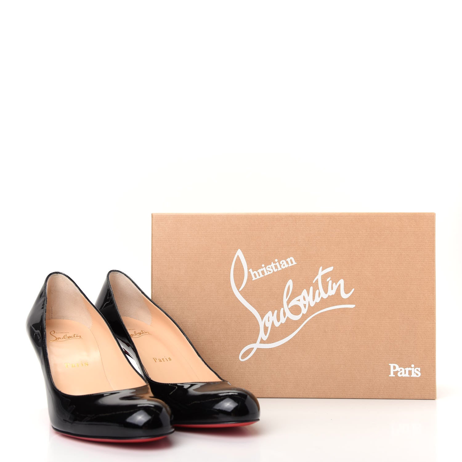 Christian Louboutin Patent Simple 70 Pumps 38.5 Black 9 of 9