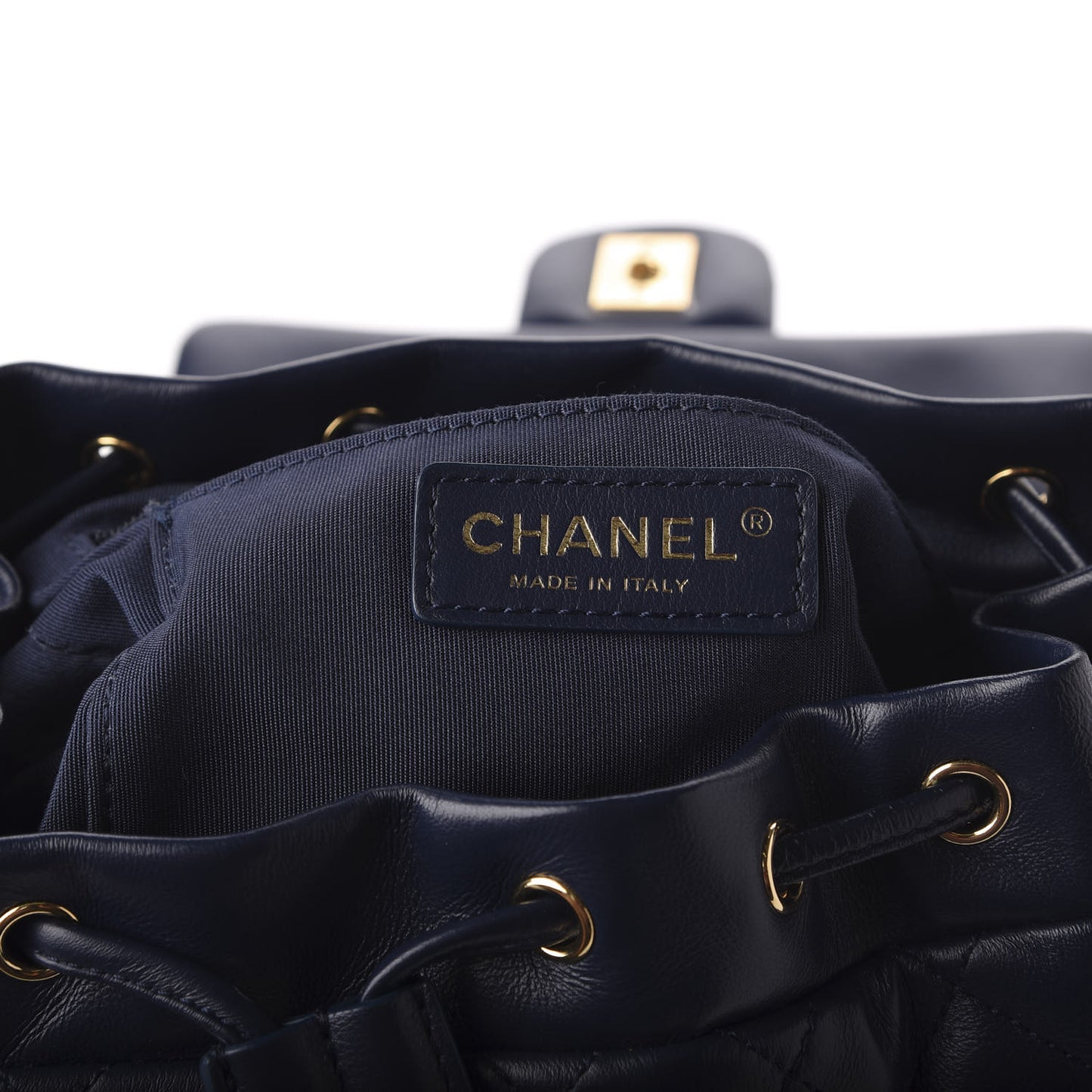Calfskin Quilted Small Urban Spirit Backpack Navy