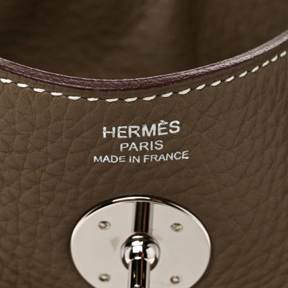 Hermes Taurillon Clemence Lindy 26 Etoupe 6 of 10