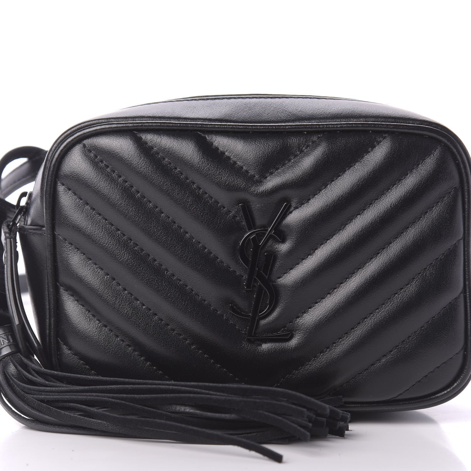 Saint Laurent Calfskin Matelasse Monogram Lou Belt Bag Black 10 of 10