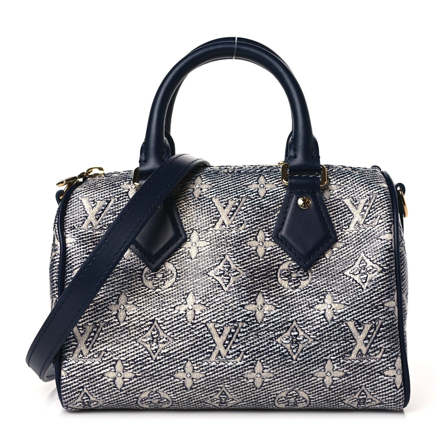 Louis Vuitton Monoglam Speedy Bandouliere 20 Blue 1 of 8