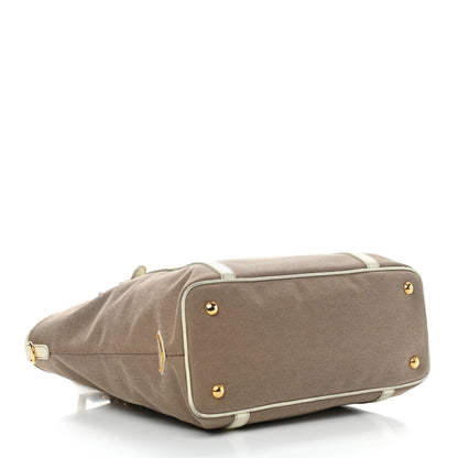 Prada Jacquard Logo Tote Corda Talco 3 of 9