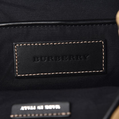 Burberry Calfskin Vintage Check Graffiti Print Small Rucksack Backpack Yellow 9 of 10