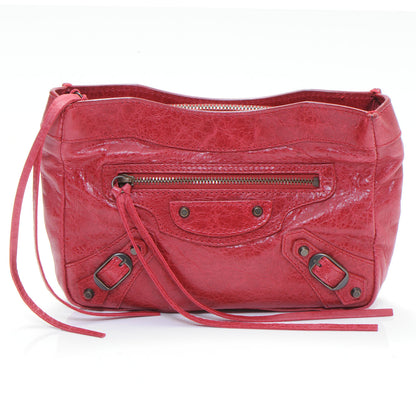 Balenciaga Chevre Porte Toilette Makeup Clutch Sang 1 of 7