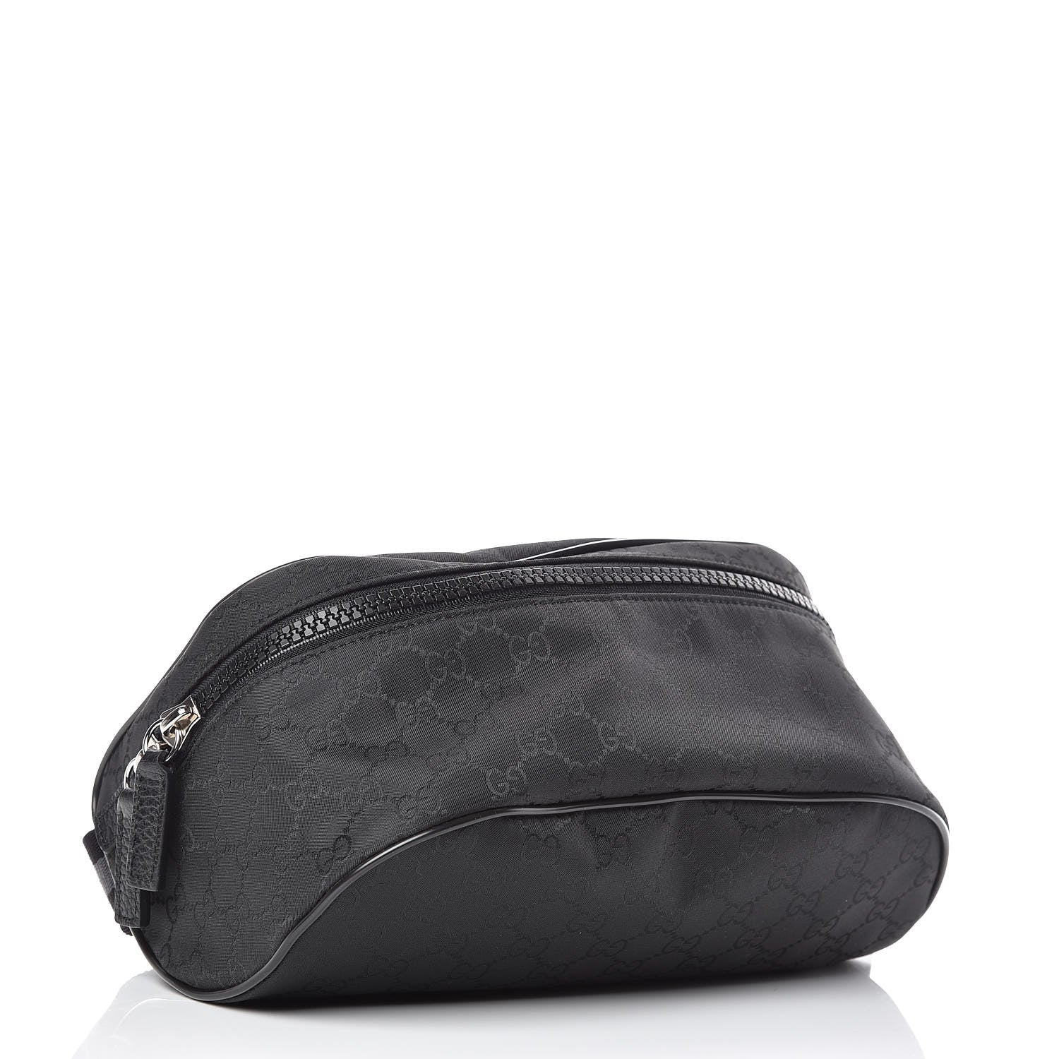 Gucci Nylon Monogram Fanny Pack Belt Bag Black 5 of 11