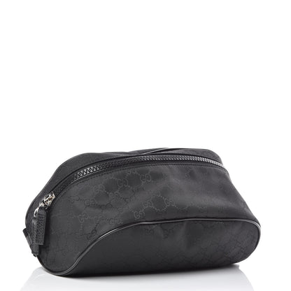 Gucci Nylon Monogram Fanny Pack Belt Bag Black 5 of 11