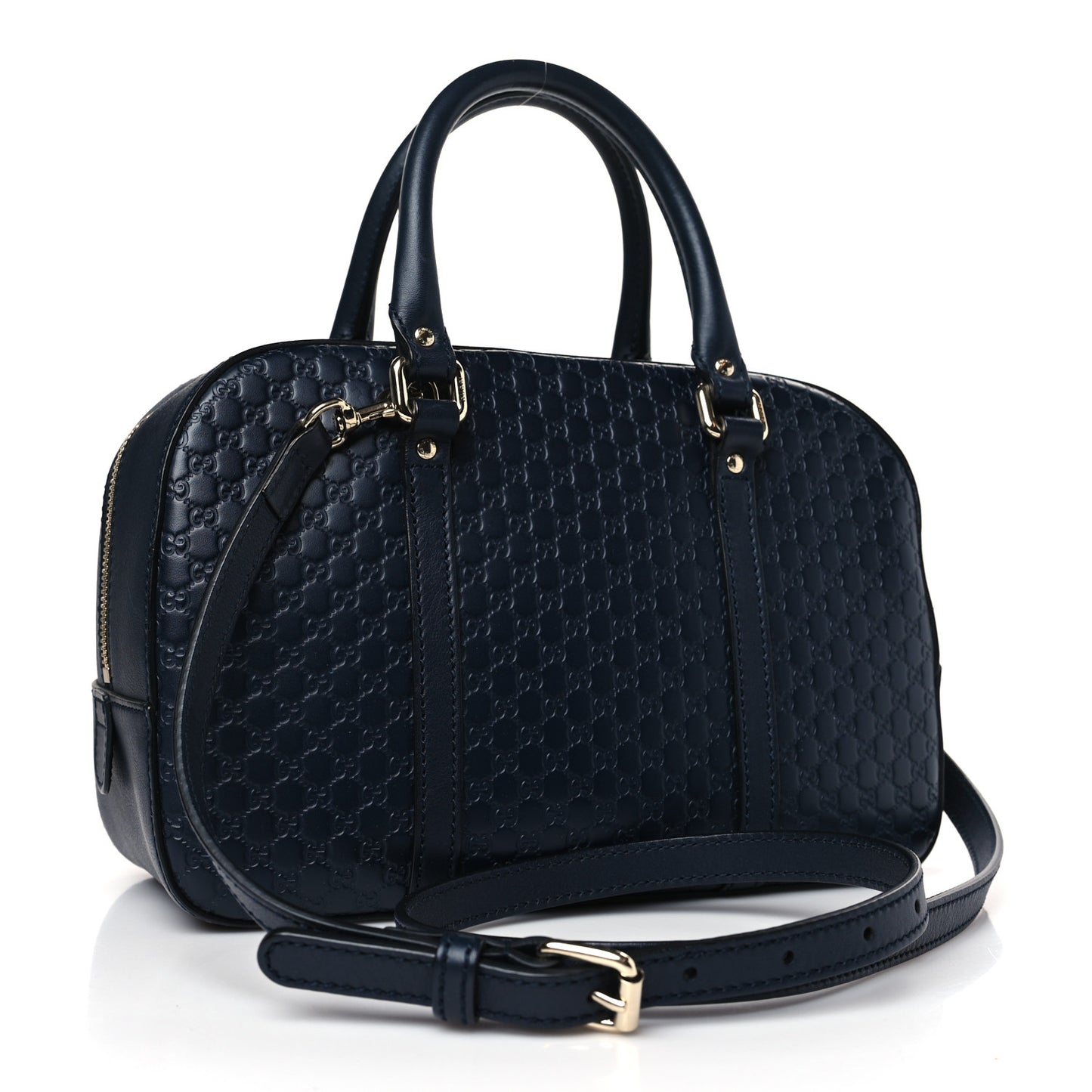 Microguccissima Medium Crossbody Bag Blue