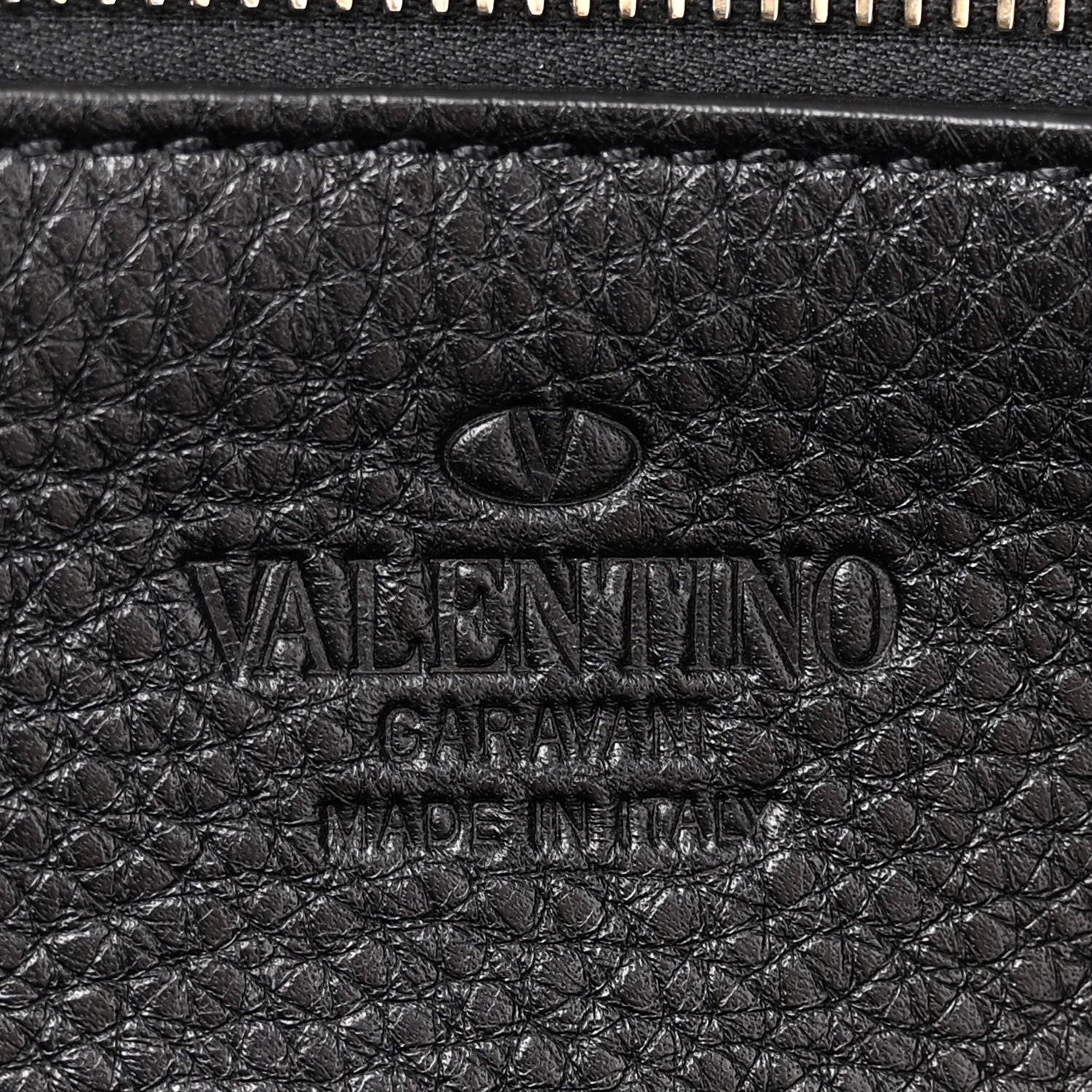 Valentino Garavani Pebbled Calfskin Medium Rockstud Tote Black 6 of 11