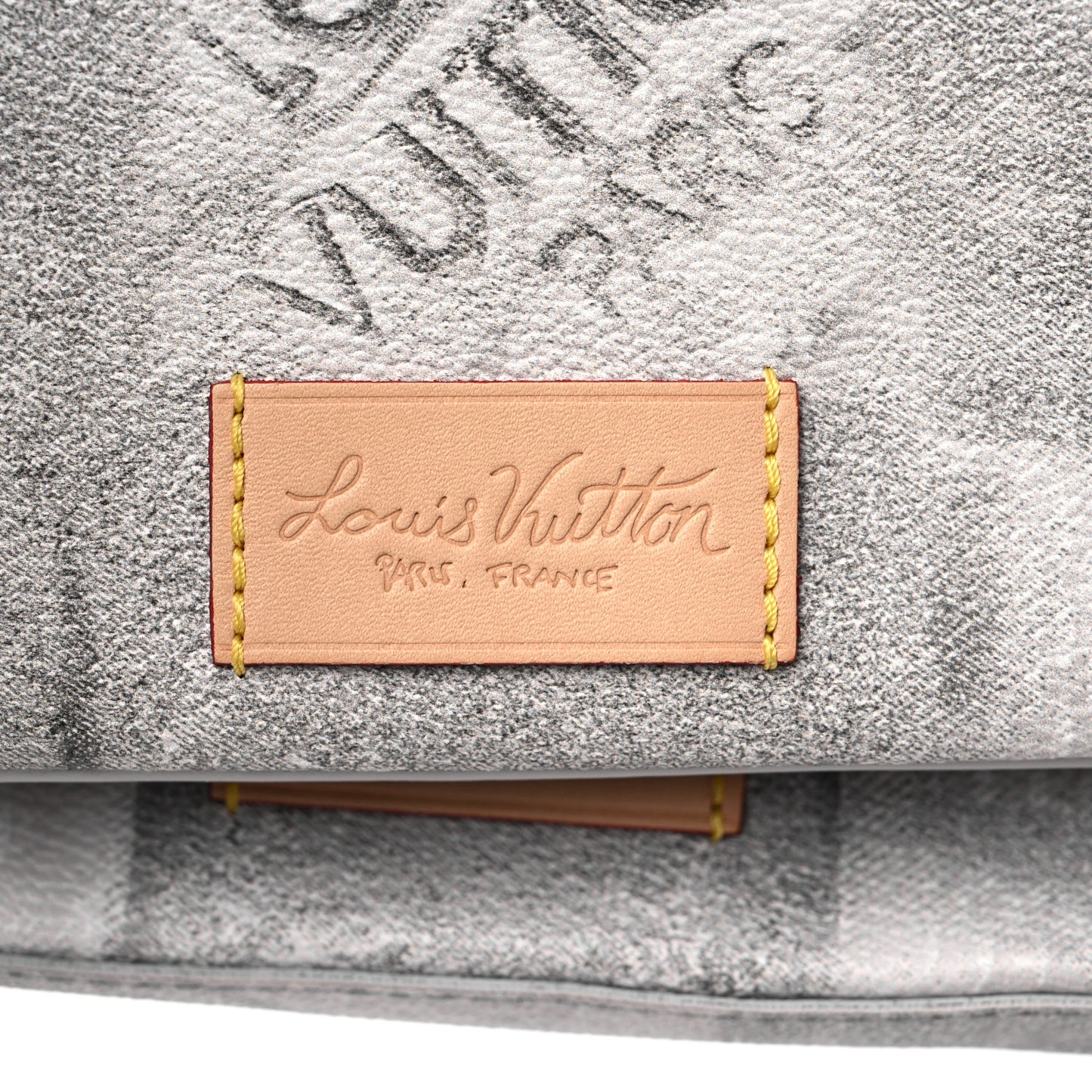 Damier Salt Trio Messenger Stone Grey