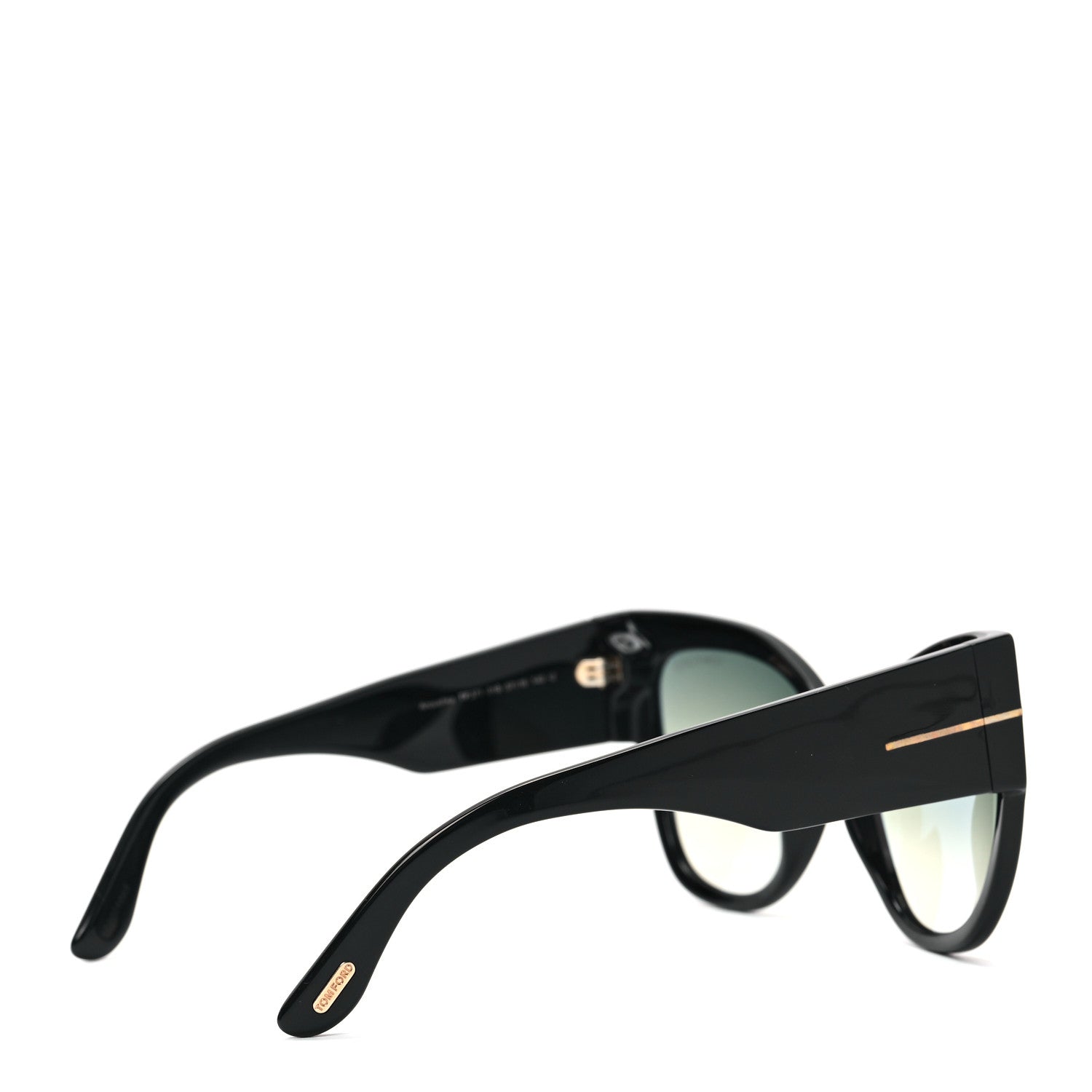 Tom Ford Acetate Anoushka Cat Eye Sunglasses TF371 Black 4 of 6