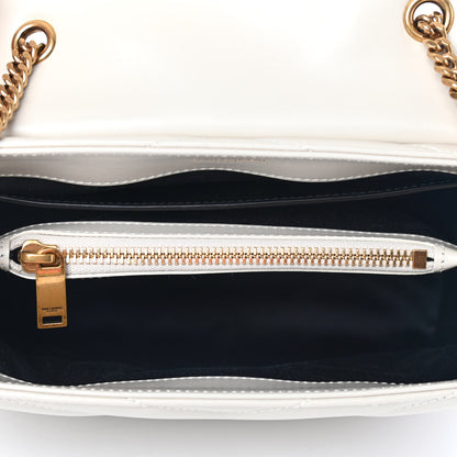 Saint Laurent Calfskin Y Quilted Monogram Small Loulou Chain Satchel Crema Soft 4 of 8