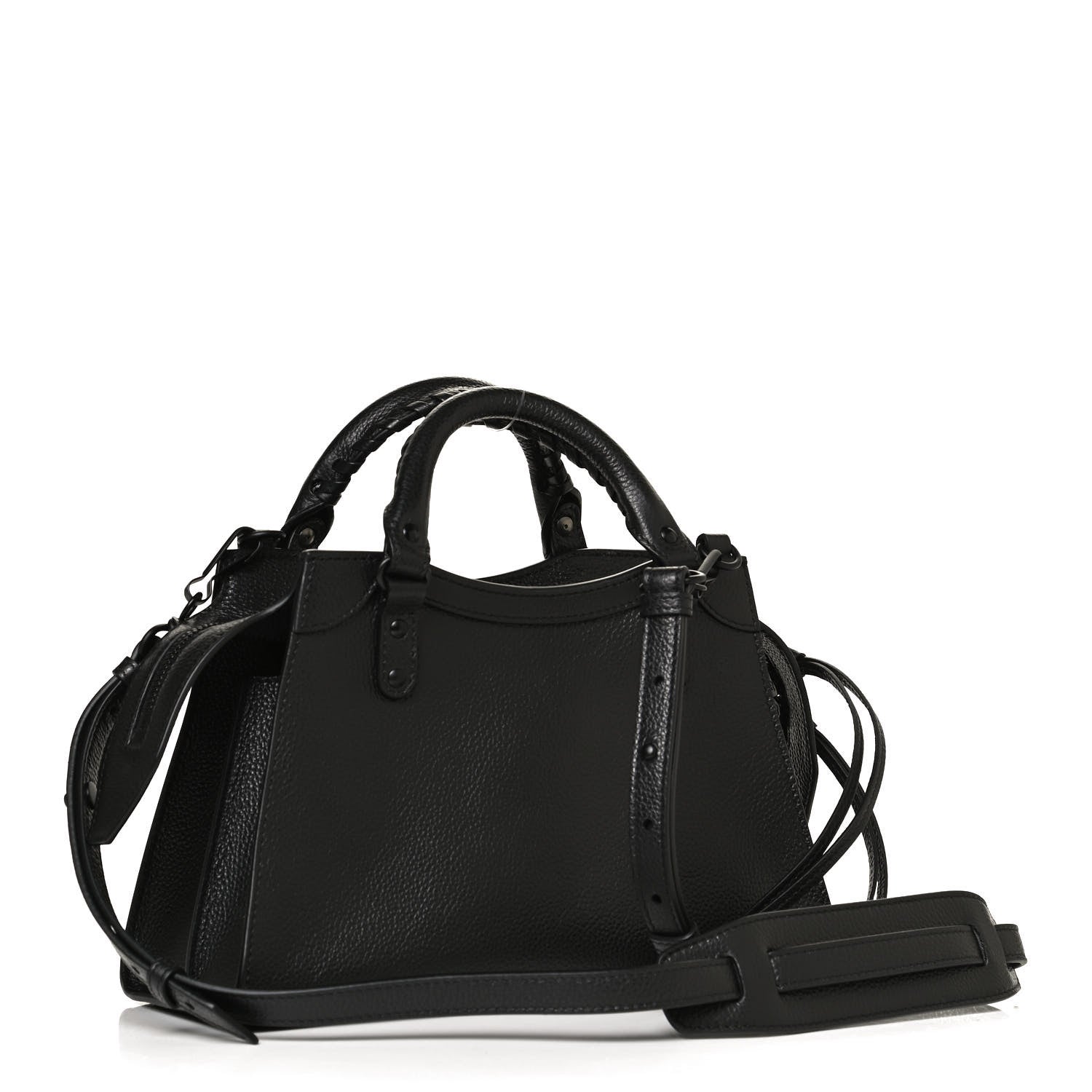 Balenciaga Grained Calfskin Neo Classic Black Hardware XS City Black 2 of 8
