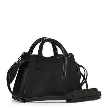 Balenciaga Grained Calfskin Neo Classic Black Hardware XS City Black 2 of 8