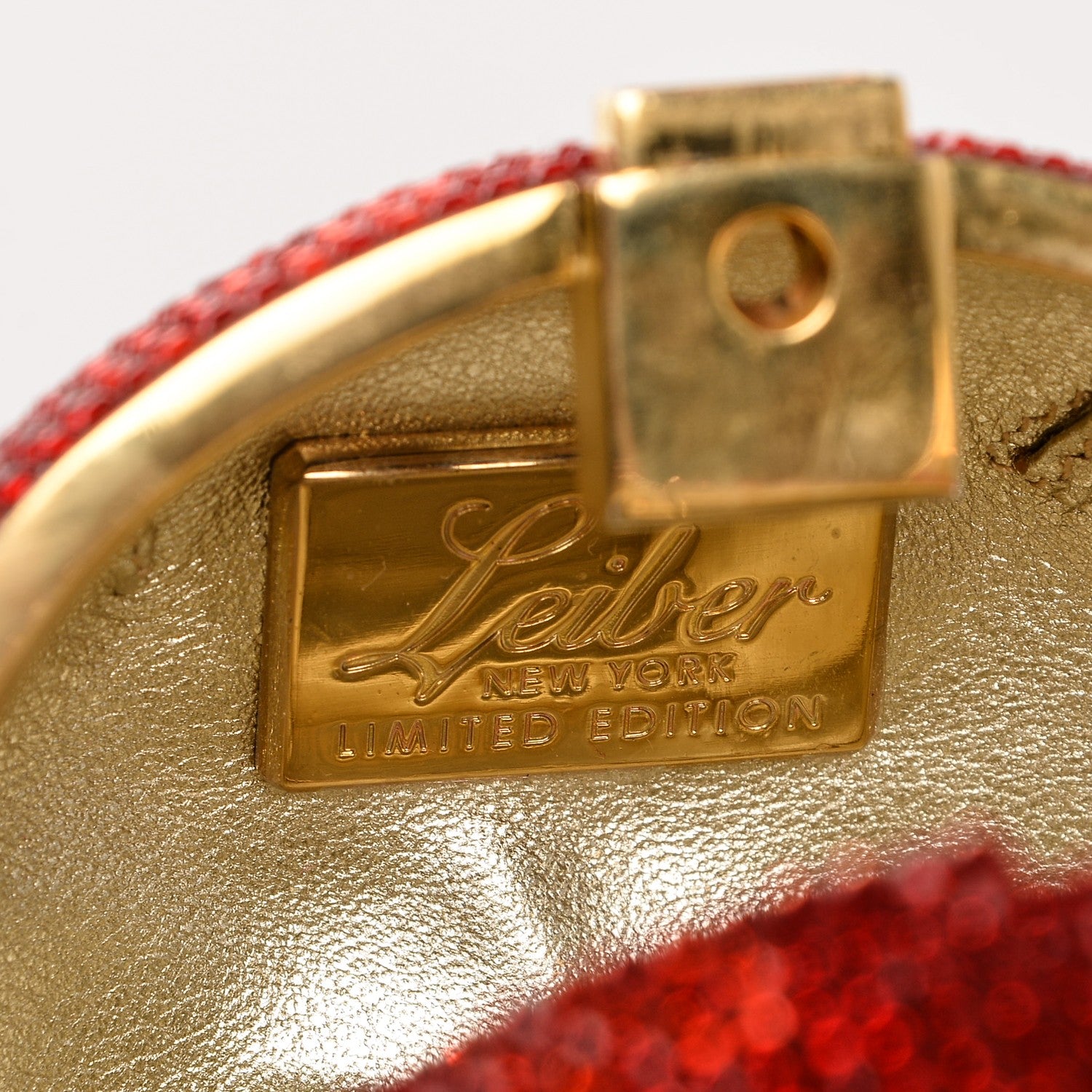 Judith Leiber Swarovski Crystal Apple Minaudiere Clutch Red 8 of 8