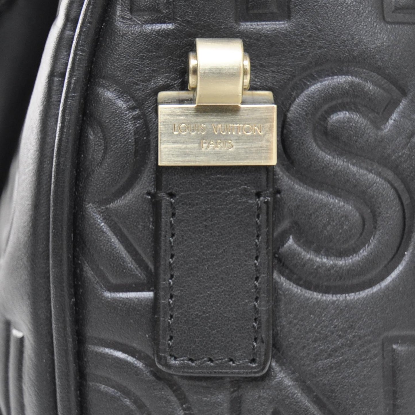 Calfskin Embossed Mini Cube Speedy Black