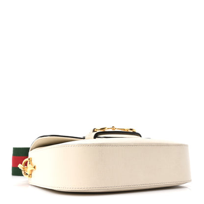 Gucci Azalea Calfskin Web Mini Horsebit 1955 Shoulder Bag Mystic White 4 of 10