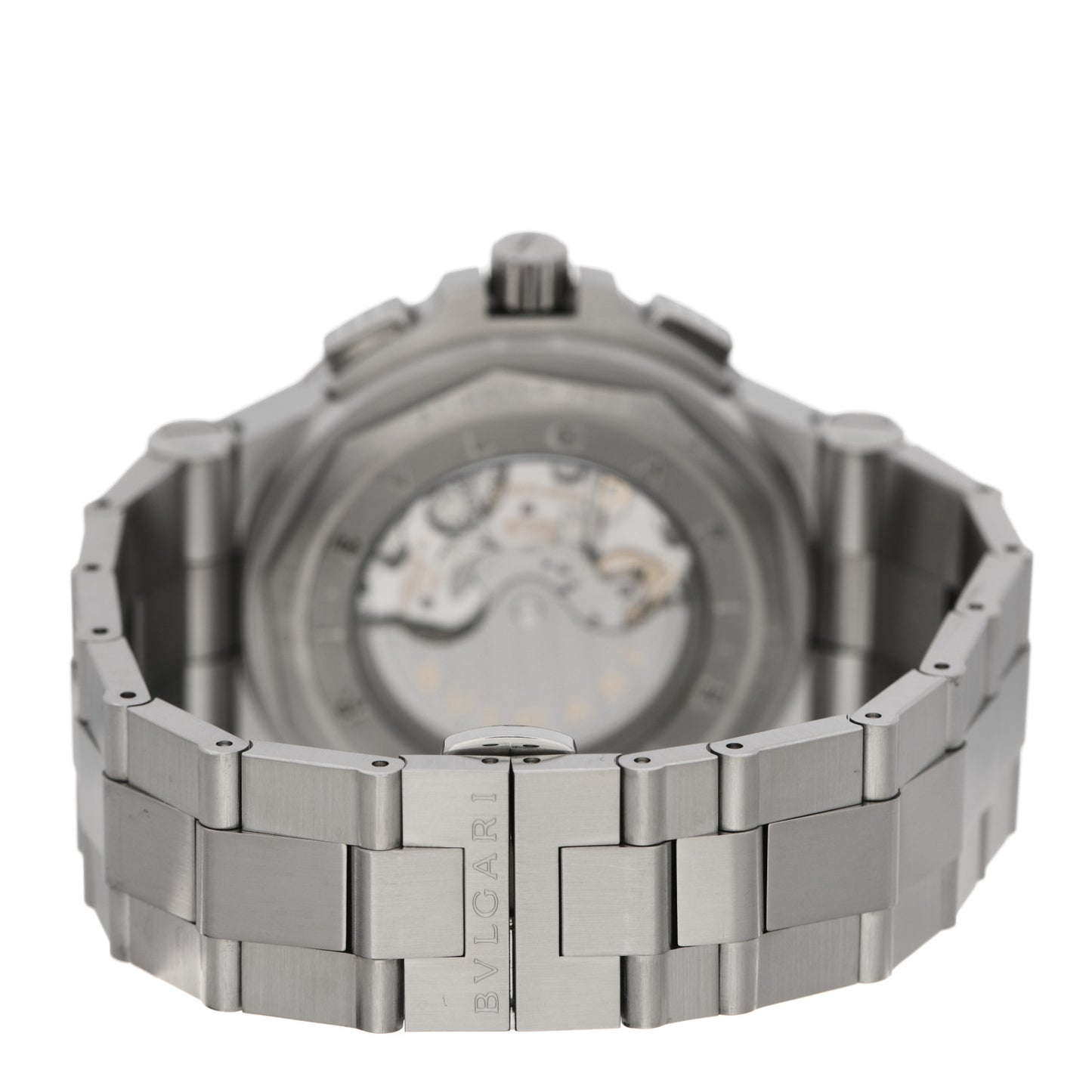 Stainless Steel 18K White Gold 42mm Diagono Chronograph Automatic Watch