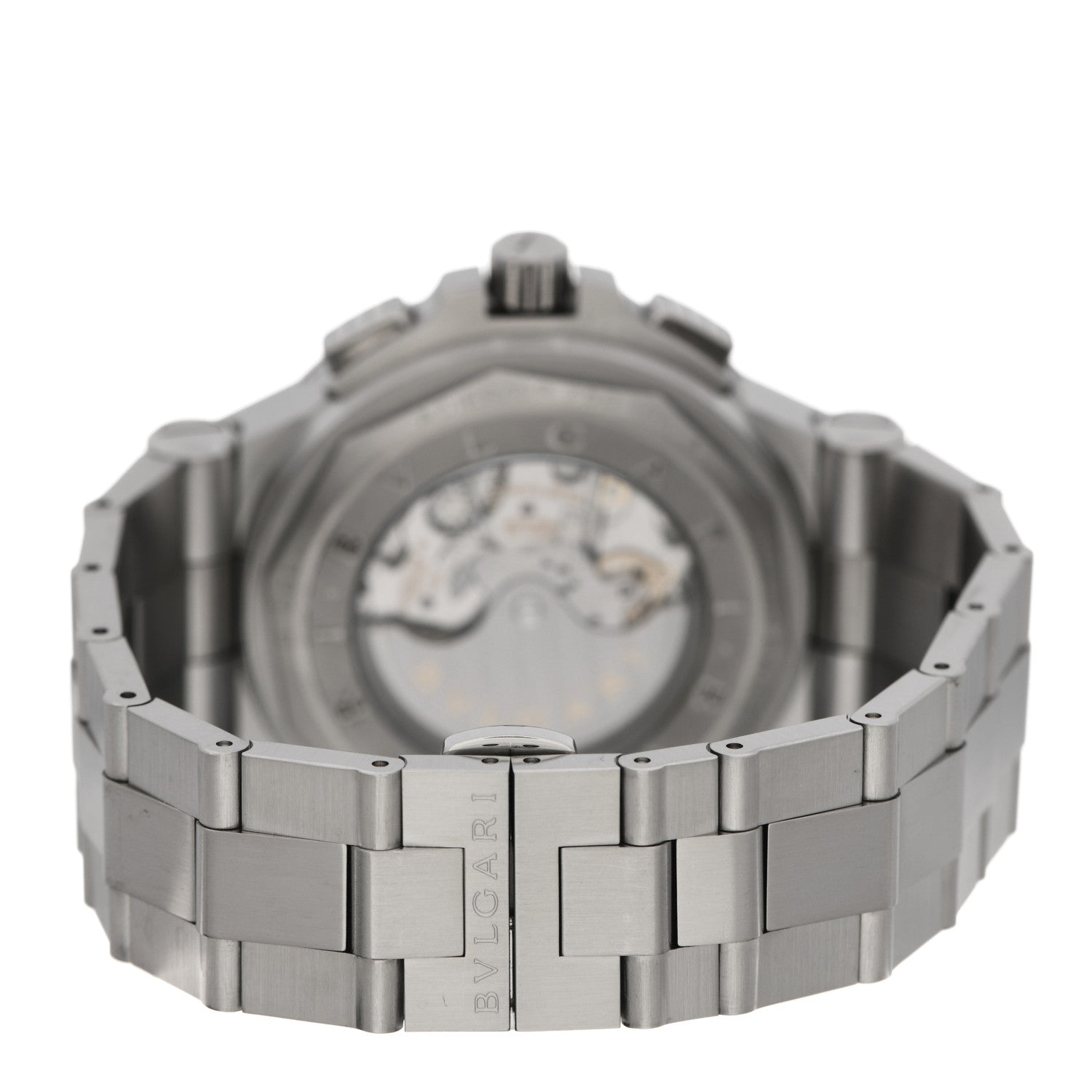 Bulgari Stainless Steel 18K White Gold 42mm Diagono Chronograph Automatic Watch 3 of 5