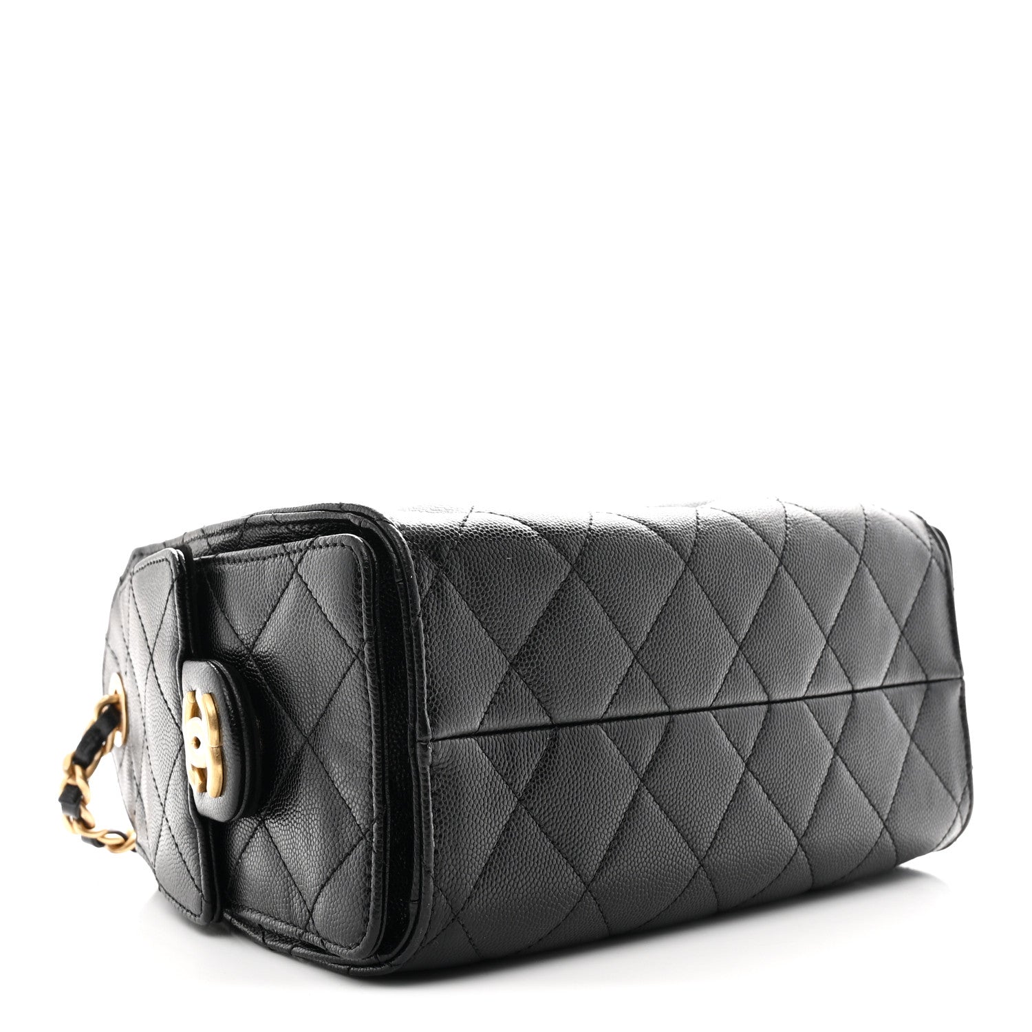 Chanel Caviar Quilted Mini Chanel 25 Handbag Black 4 of 11