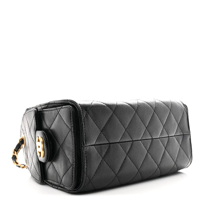 Chanel Caviar Quilted Mini Chanel 25 Handbag Black 4 of 11
