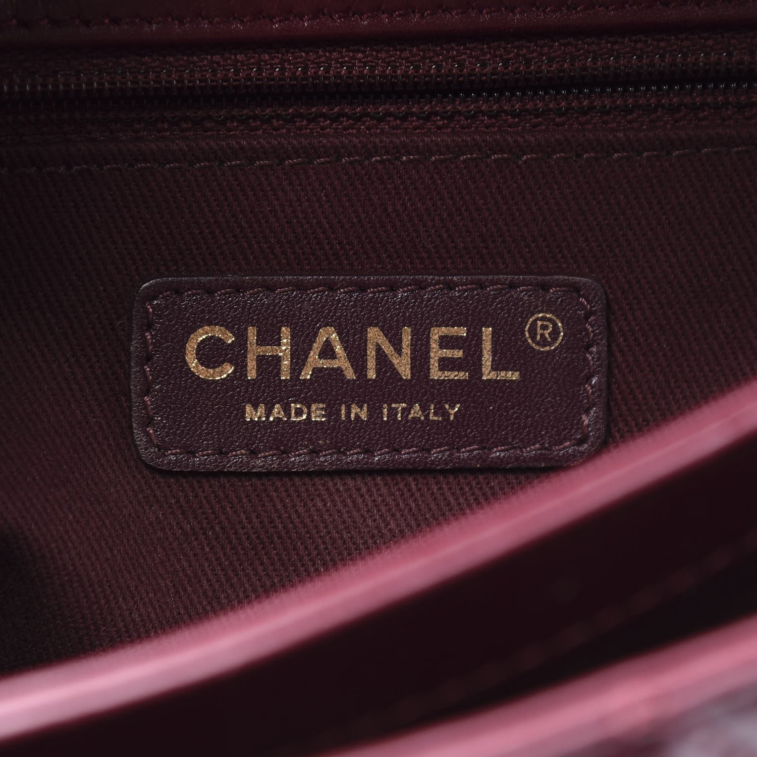 Chanel Calfskin Quilted Large Perfect Edge Flap Burgundy 5 of 11