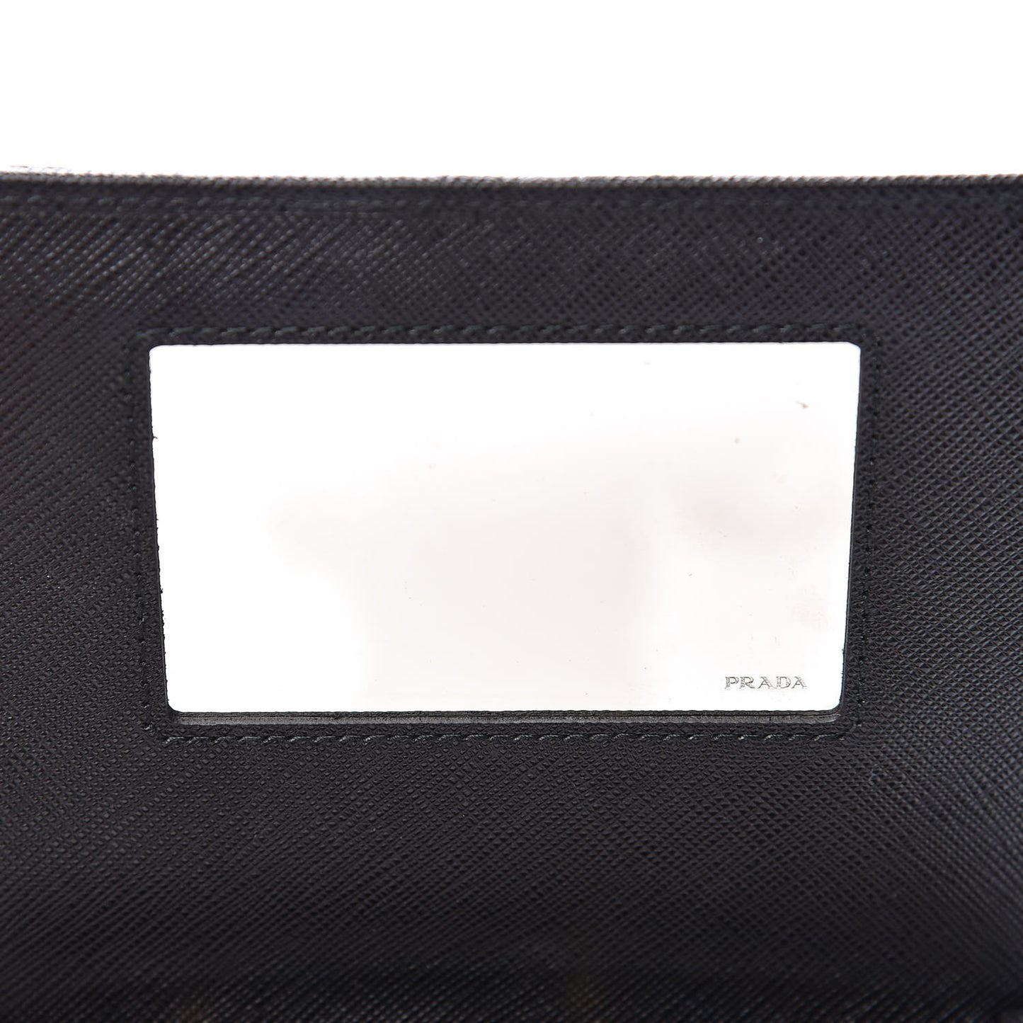 Saffiano Robot Crossbody Wallet Black
