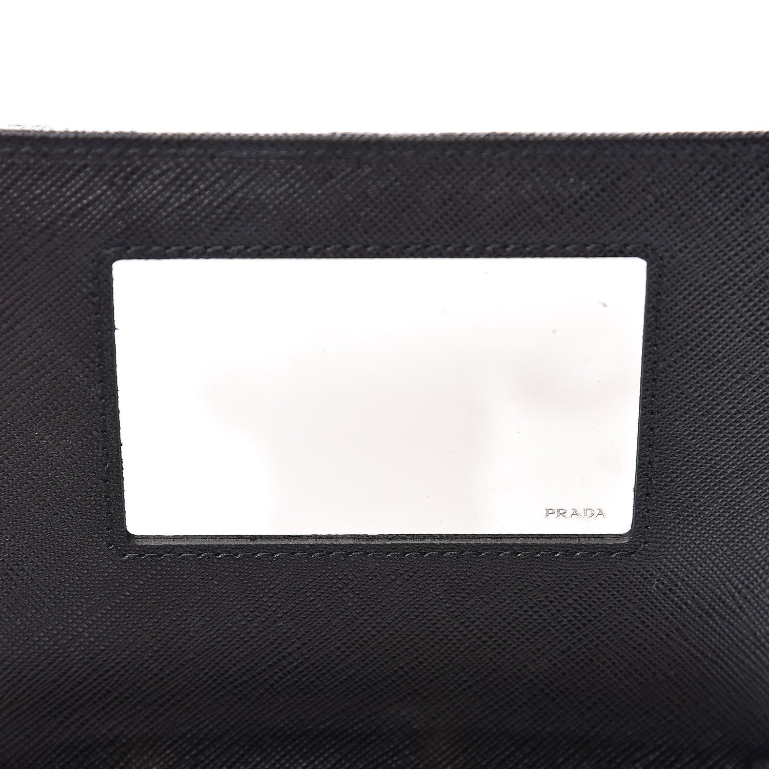 Prada Saffiano Robot Crossbody Wallet Black 7 of 10