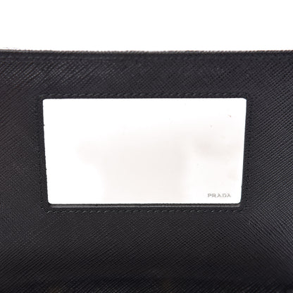 Prada Saffiano Robot Crossbody Wallet Black 7 of 10