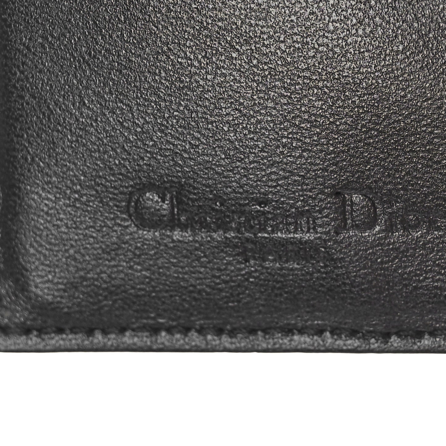 Metallic Patent Micro-Cannage Lady Dior Card Holder Gold