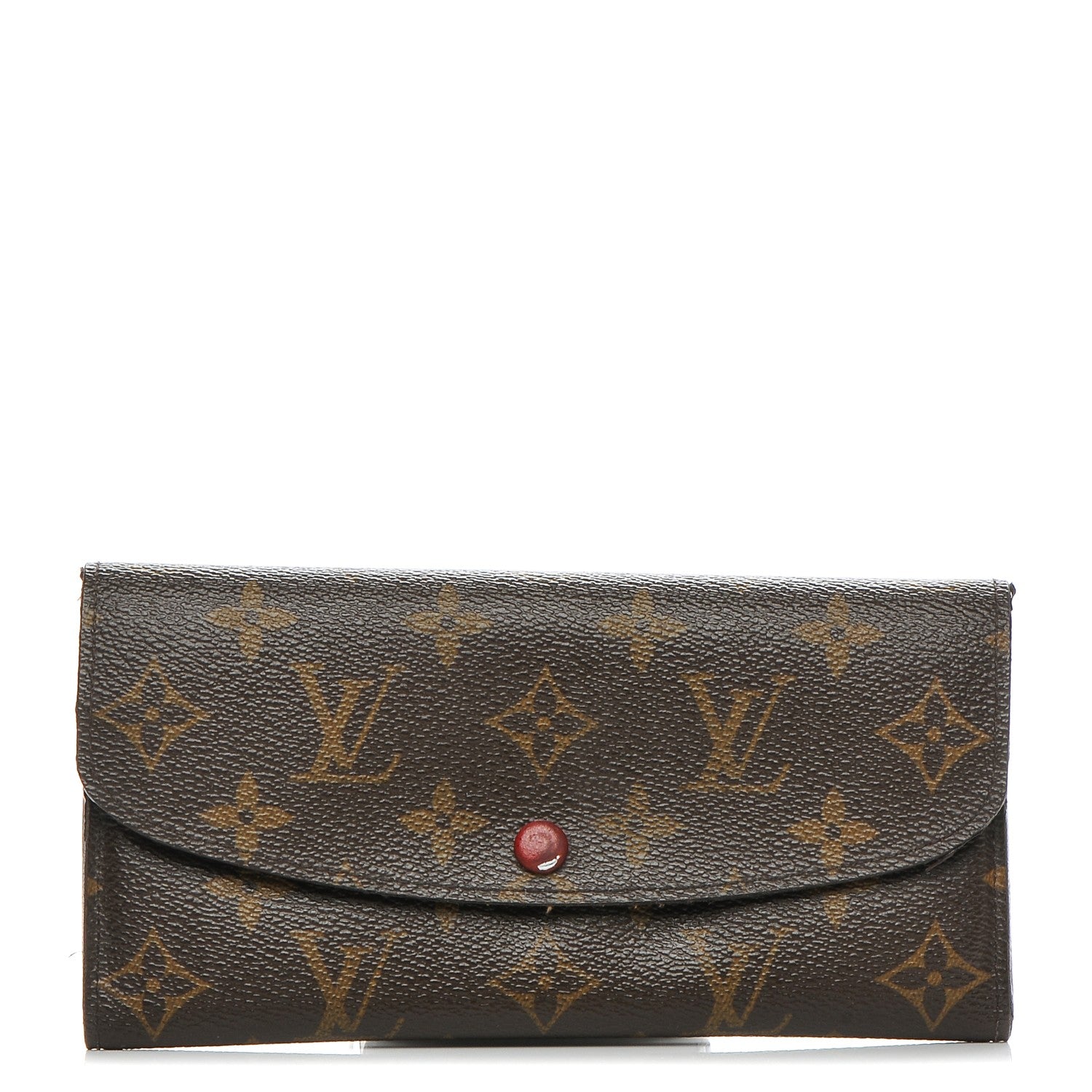 Louis Vuitton Monogram Emilie Wallet Red 1 of 12