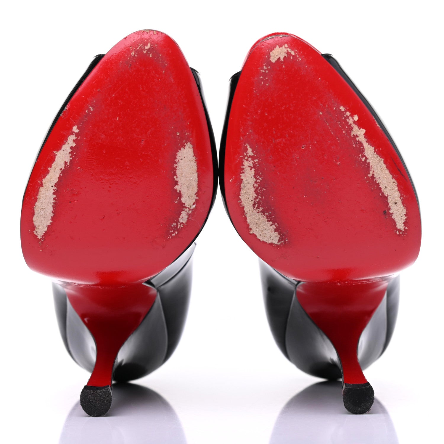 Christian Louboutin Patent Maryl 120 Pumps 36 Black Red 5 of 15