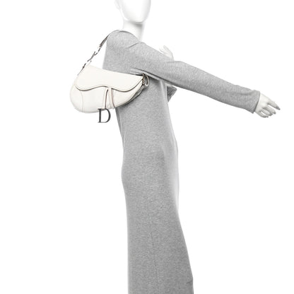 Christian Dior Calfskin Saddle Bag White 2 of 10