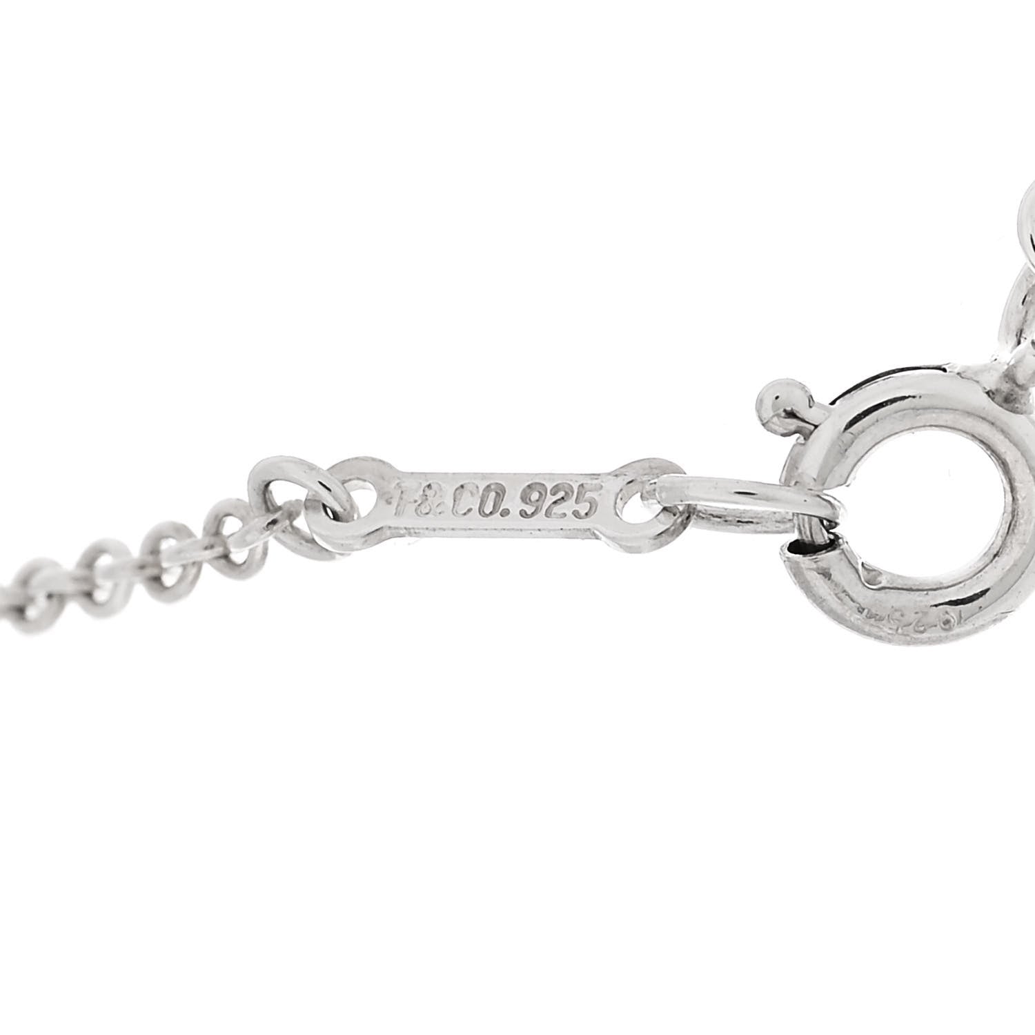 Tiffany Sterling Silver Elsa Peretti Five Station Teardrop Bracelet 3 of 4