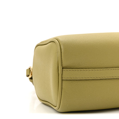 Prada Calfskin Triangle Pouch Shoulder Bag Pistachio Green 8 of 9