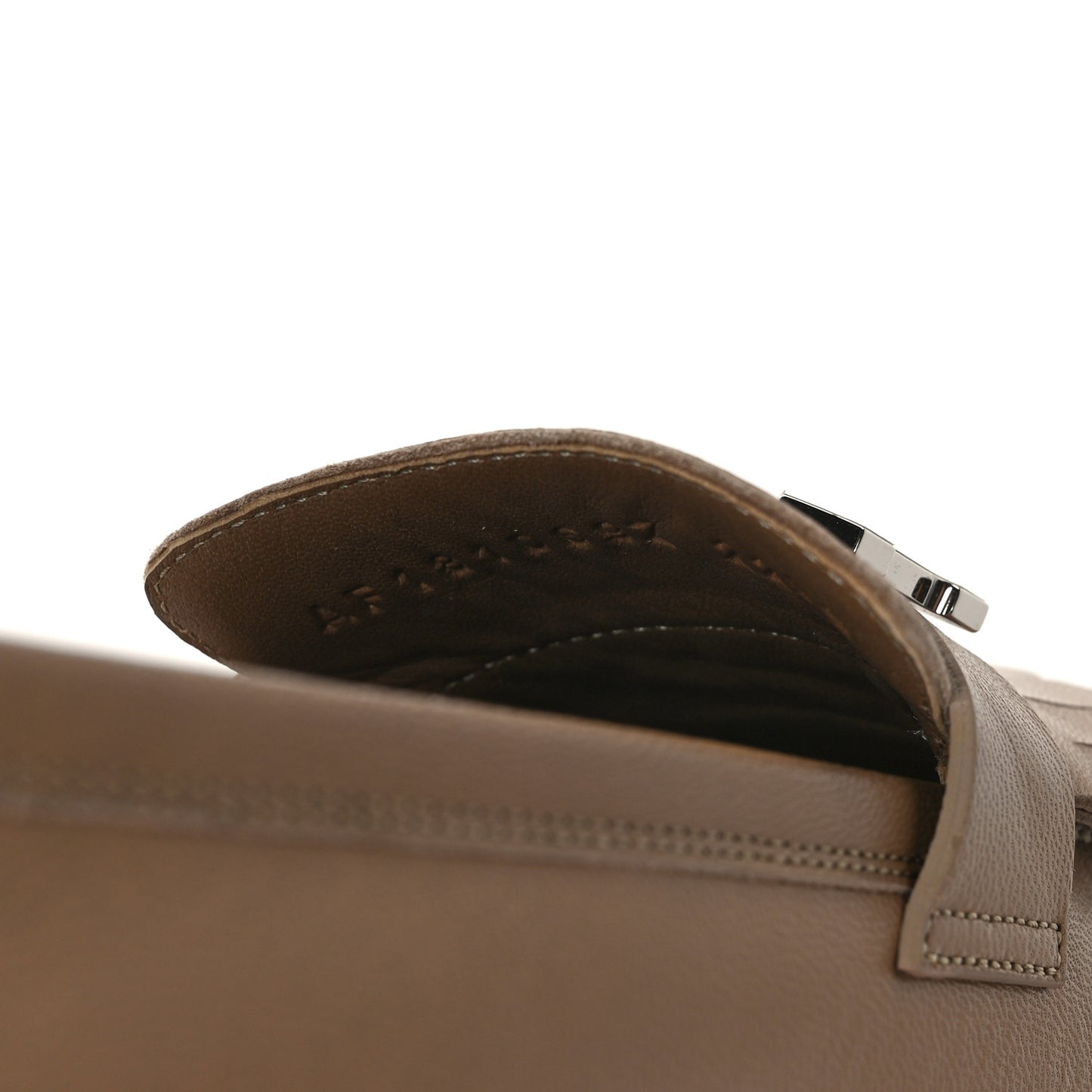 Goatskin Womens Royal Loafers 39 Beige Argile