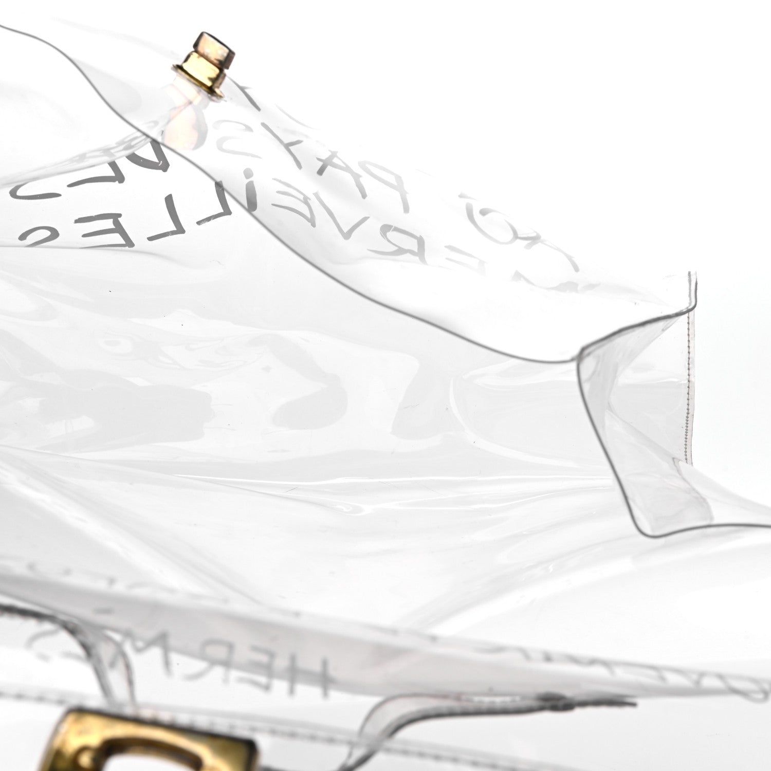 Hermes Vinyl Souvenir De L'Exposition Kelly Transparent 5 of 12