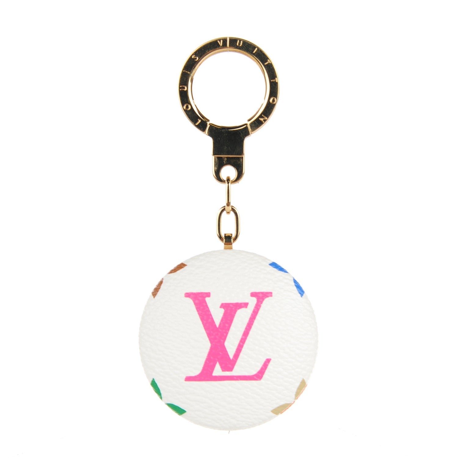 Louis Vuitton Monogram Multicolor Astropill Light Key Ring White 1 of 4