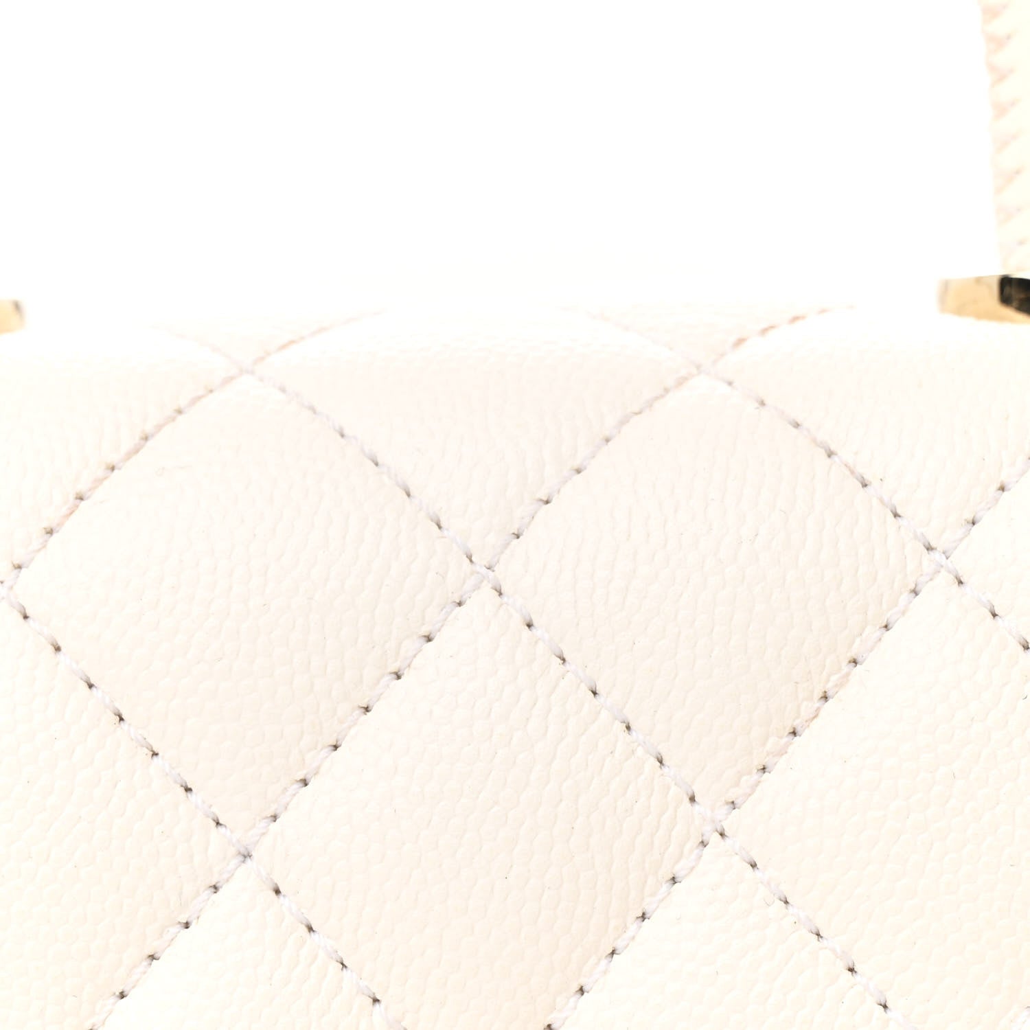 Chanel Caviar Quilted Extra Mini Coco Handle Flap White 9 of 15