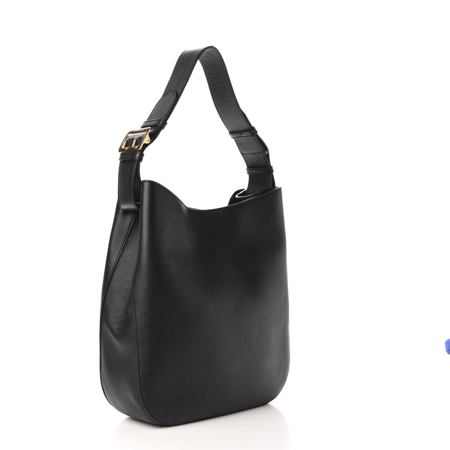 Burberry Grainy Calfskin Small Elmstone Hobo Black 3 of 10