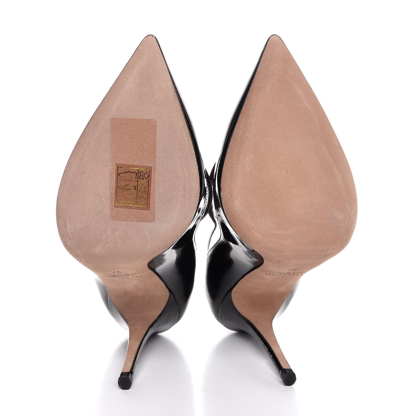Patent PVC Dollybow Pumps 37 Black