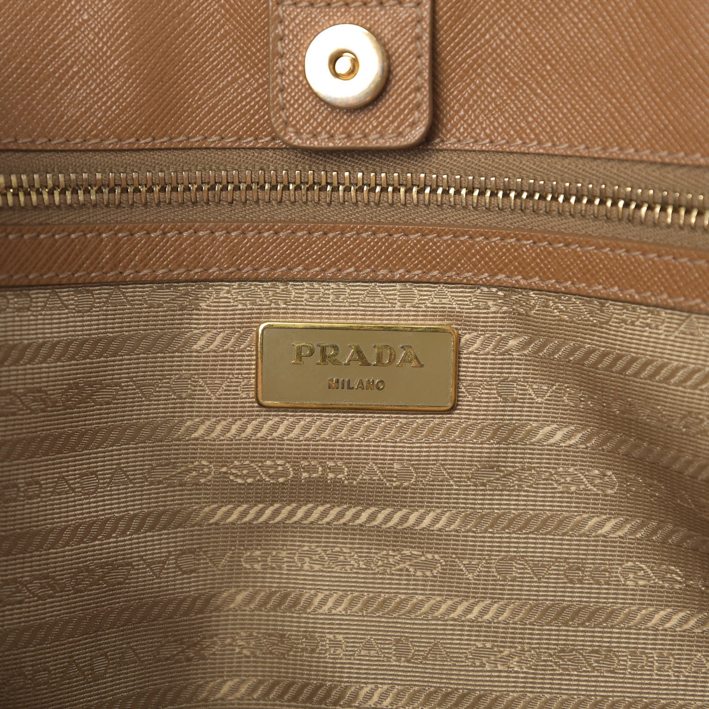 Saffiano Lux Large Tote Caramel
