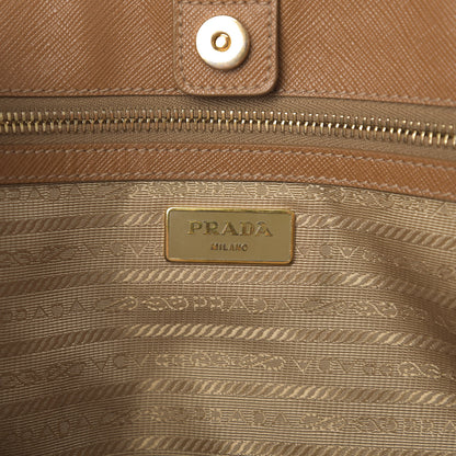 Prada Saffiano Lux Large Tote Caramel 6 of 13