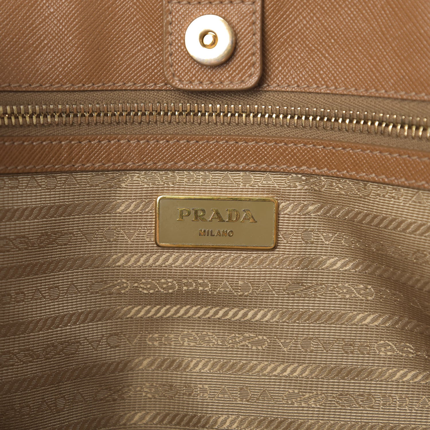Prada Saffiano Lux Large Tote Caramel 6 of 13