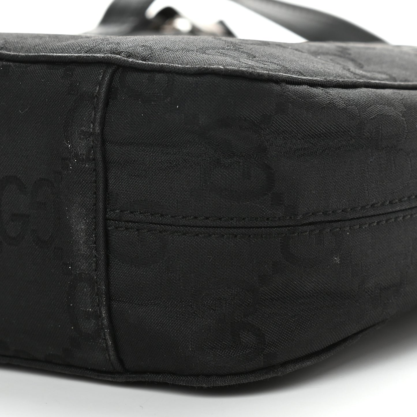 Nylon Monogram Tote Bag Black