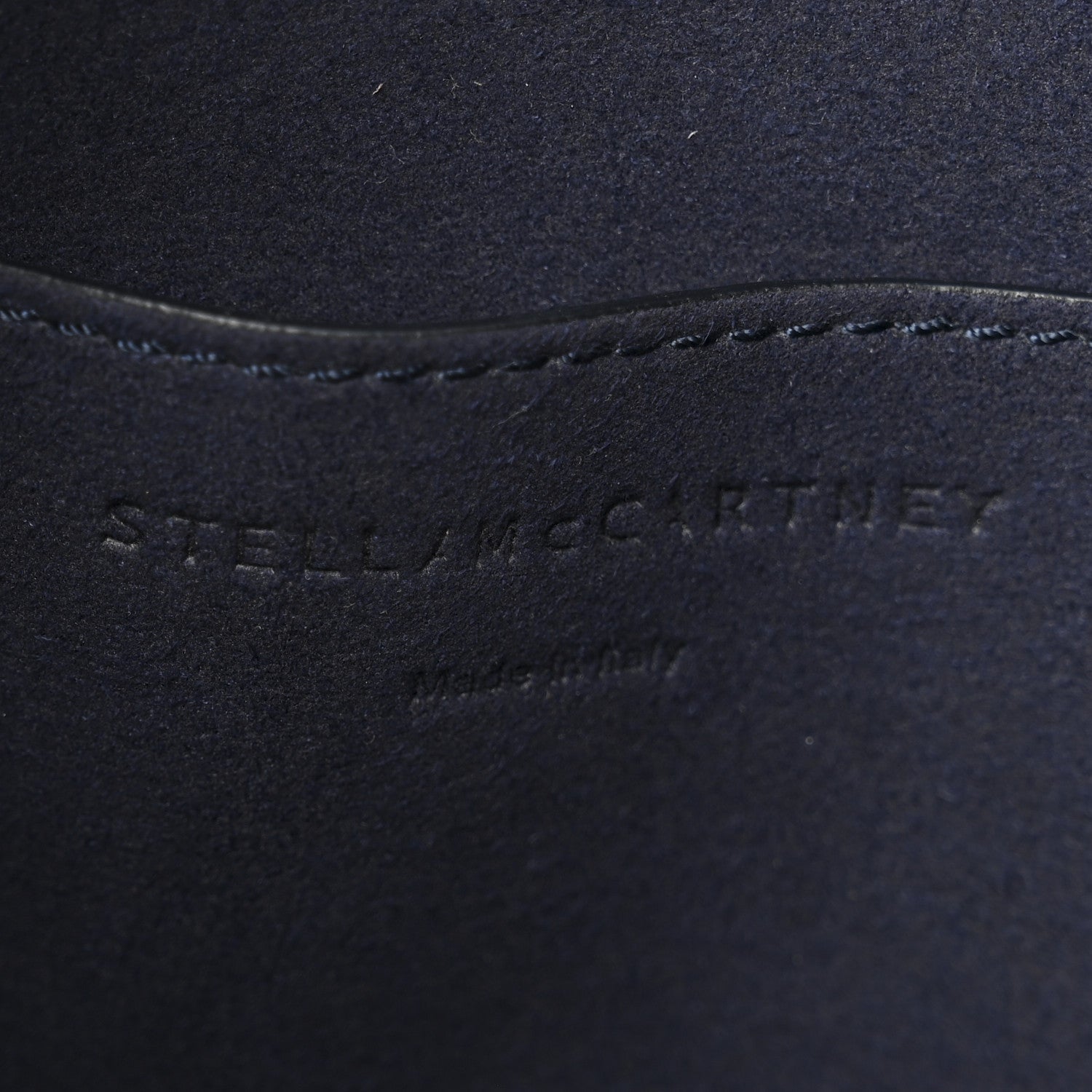 Stella McCartney Eco Alter Nappa Perforated Logo Mini Crossbody Navy 6 of 10
