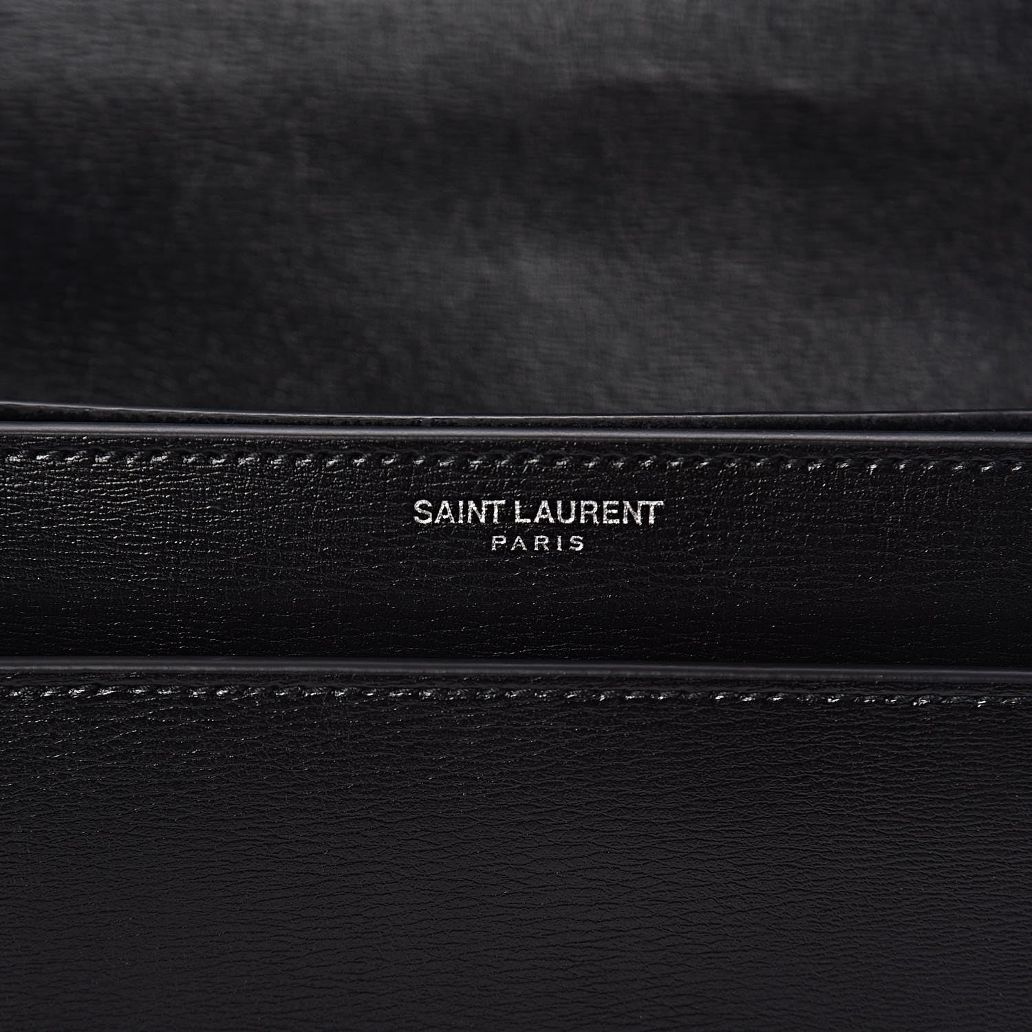 Saint Laurent Calfskin Large Monogram Sunset Black 6 of 11