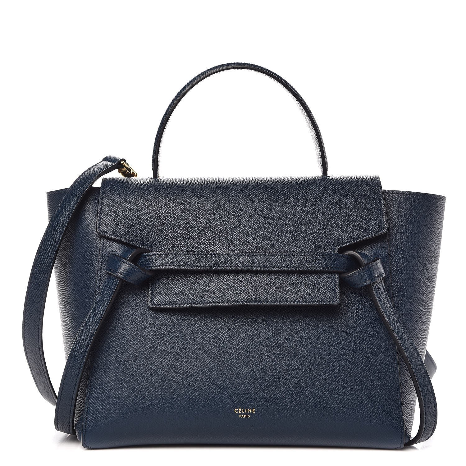 Celine Baby Grained Calfskin Micro Belt Bag Steel Blue 1 of 9