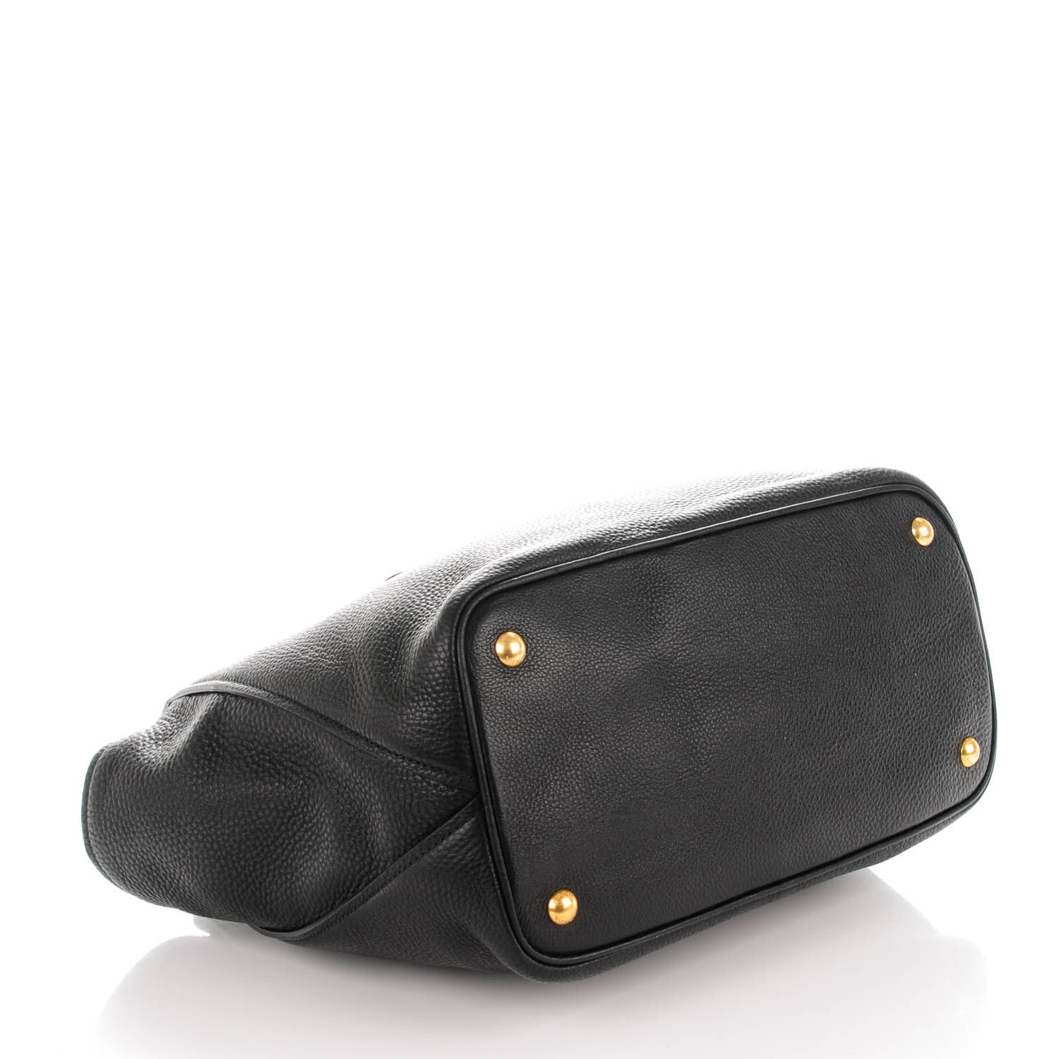 Prada Vitello Daino Tote Nero Black 4 of 7